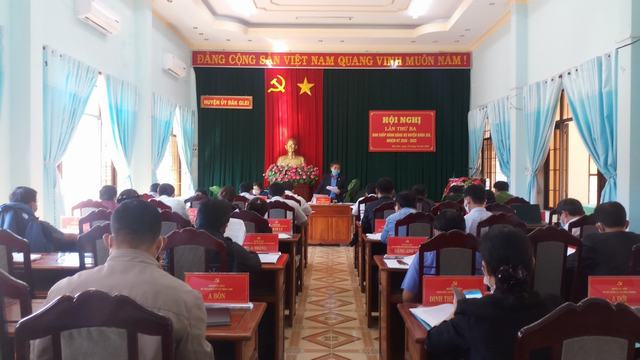 Hội nghị lần thứ ba BCH Đảng bộ huyện khóa XIX nhiệm kỳ 2020-2025