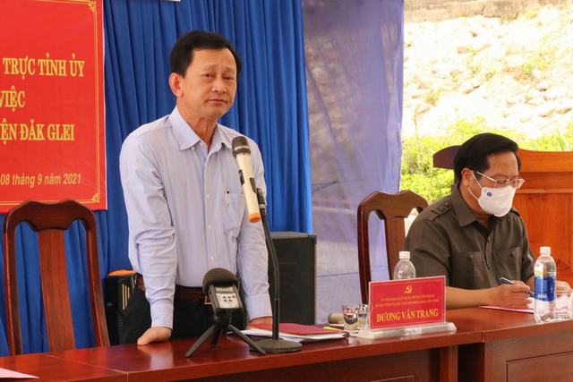Thường trực Tỉnh ủy làm việc với xã Ngọc Linh, huyện Đăk Glei